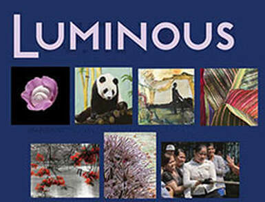 Promotional poster for Luminous art exhibit