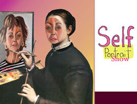 Promotional poster for Self Portrait Show art exhibit