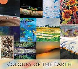 Promotional poster for Colours of the Earth art exhibit