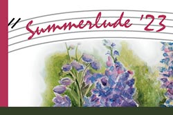 Promotional poster for Summerlude '23 art exhibit